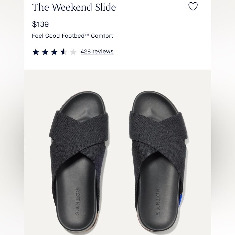 Rothy’s Women's Black Comfort Sandals